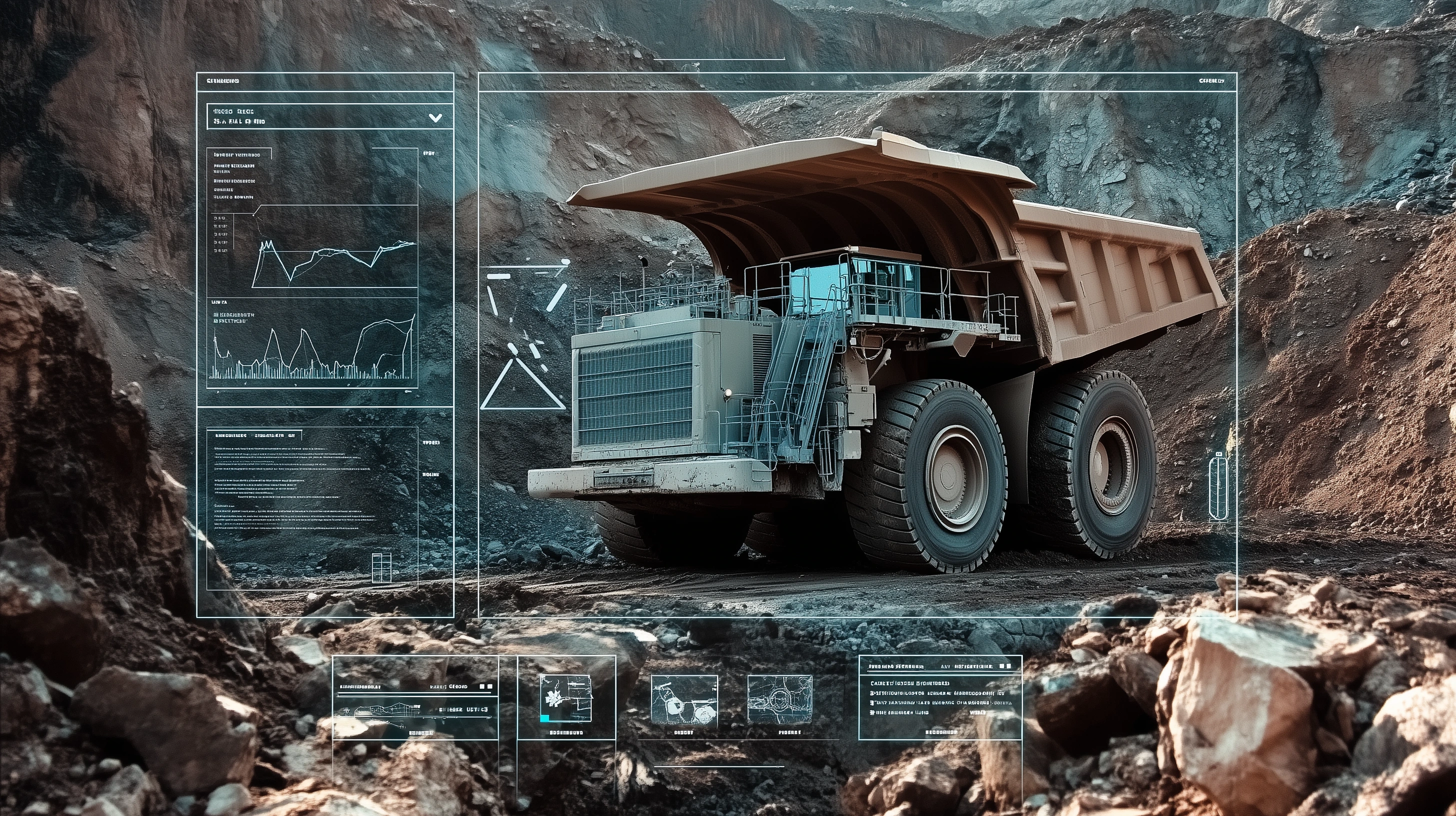 Dashboard de KPIs para monitoreo de eficiencia en operaciones de carguío y transporte minero