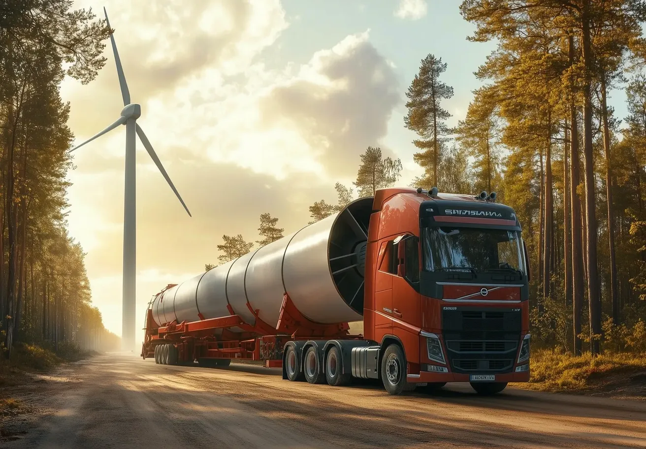 Transporte de carga sobredimensionada con apoyo logístico especializado